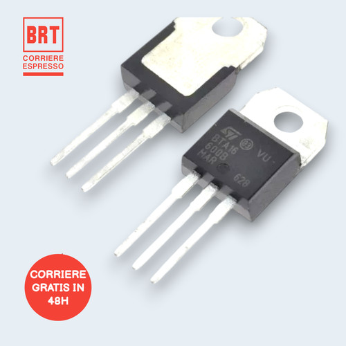 Pezzi bta16 600b triac 600v - 5,